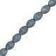 Czech Pinch beads 5x3mm Chalk white baby blue luster 03000/14464